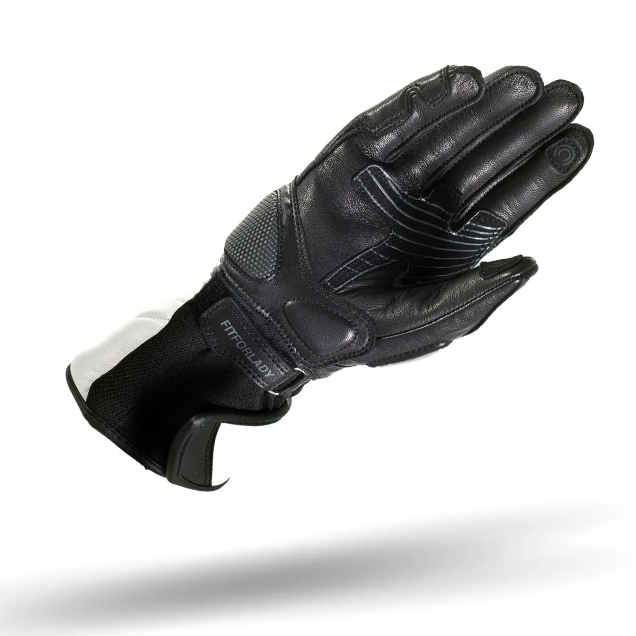 MONDE WHITE - Women's Motorcycle Leather Gloves