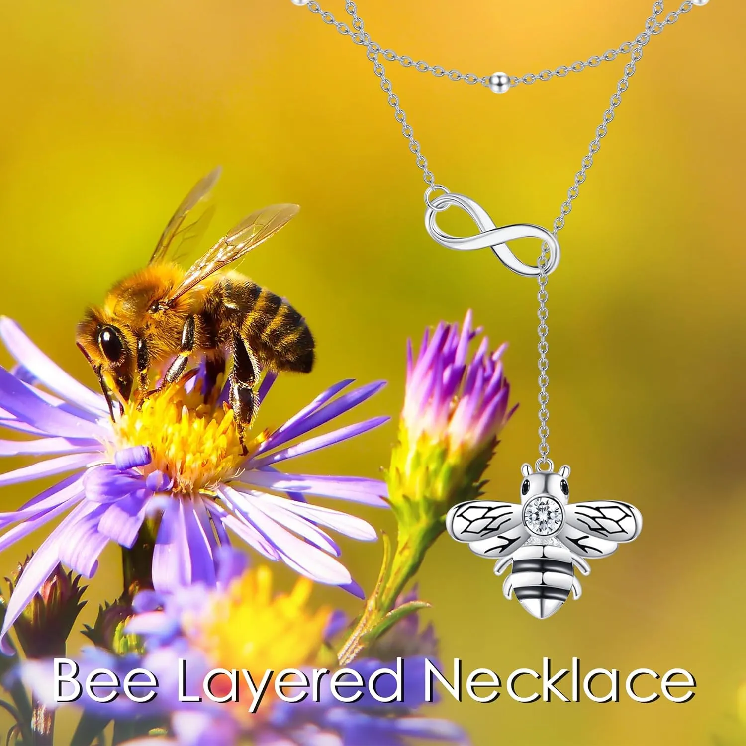 MONGAS Tree of Life/Lotus/Daisy/Layered Necklace Sterling Silver Stacked Layered Choker Necklace Jewelry Gifts for Women