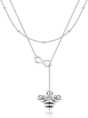 MONGAS Tree of Life/Lotus/Daisy/Layered Necklace Sterling Silver Stacked Layered Choker Necklace Jewelry Gifts for Women