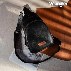 Montana West Wrangler Crossbody Chest Bag Dual Zippered Compartment