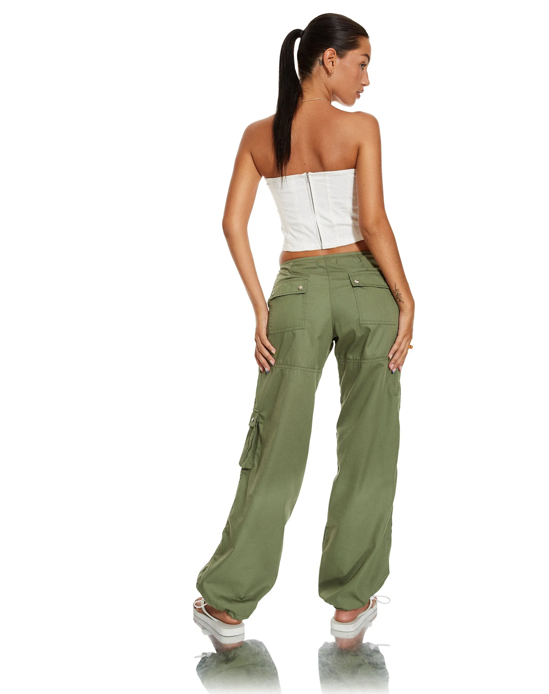 MOTEL X BARBARA Steia Corset Top in White
