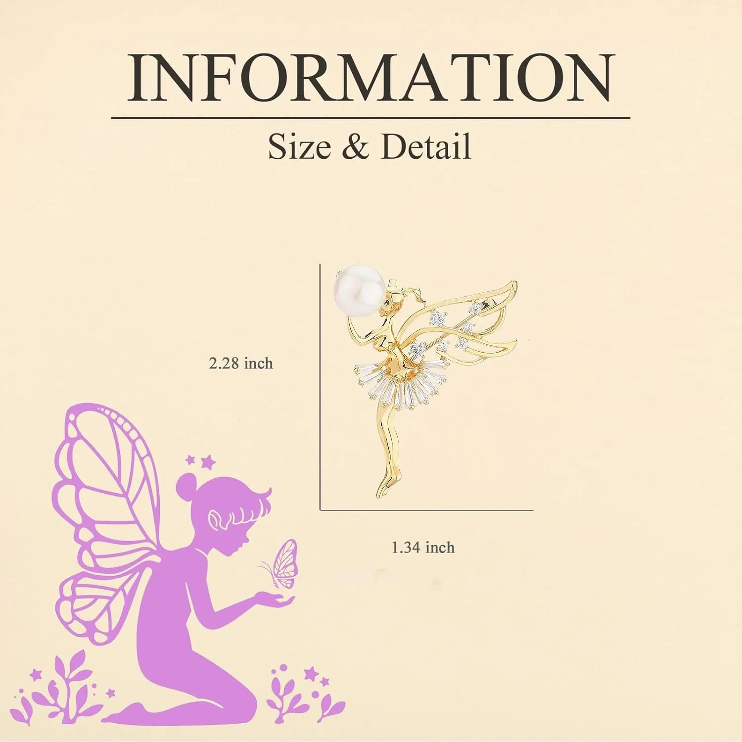 Musical Note Brooch for Women Ballerina Brooch for Dance Lovers Fashion Rhinestone Lapel Pin Jewelry Gift for Mom Wife