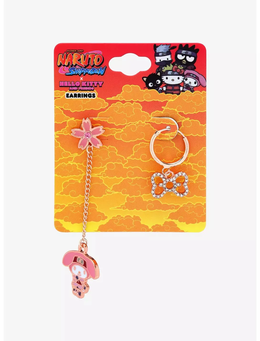 Naruto Shippuden X Sanrio Earring Set My Melody as Sakura Haruno Bioworld