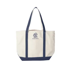 National Charity League Canvas Boat Tote - NCL Skyline Chapter