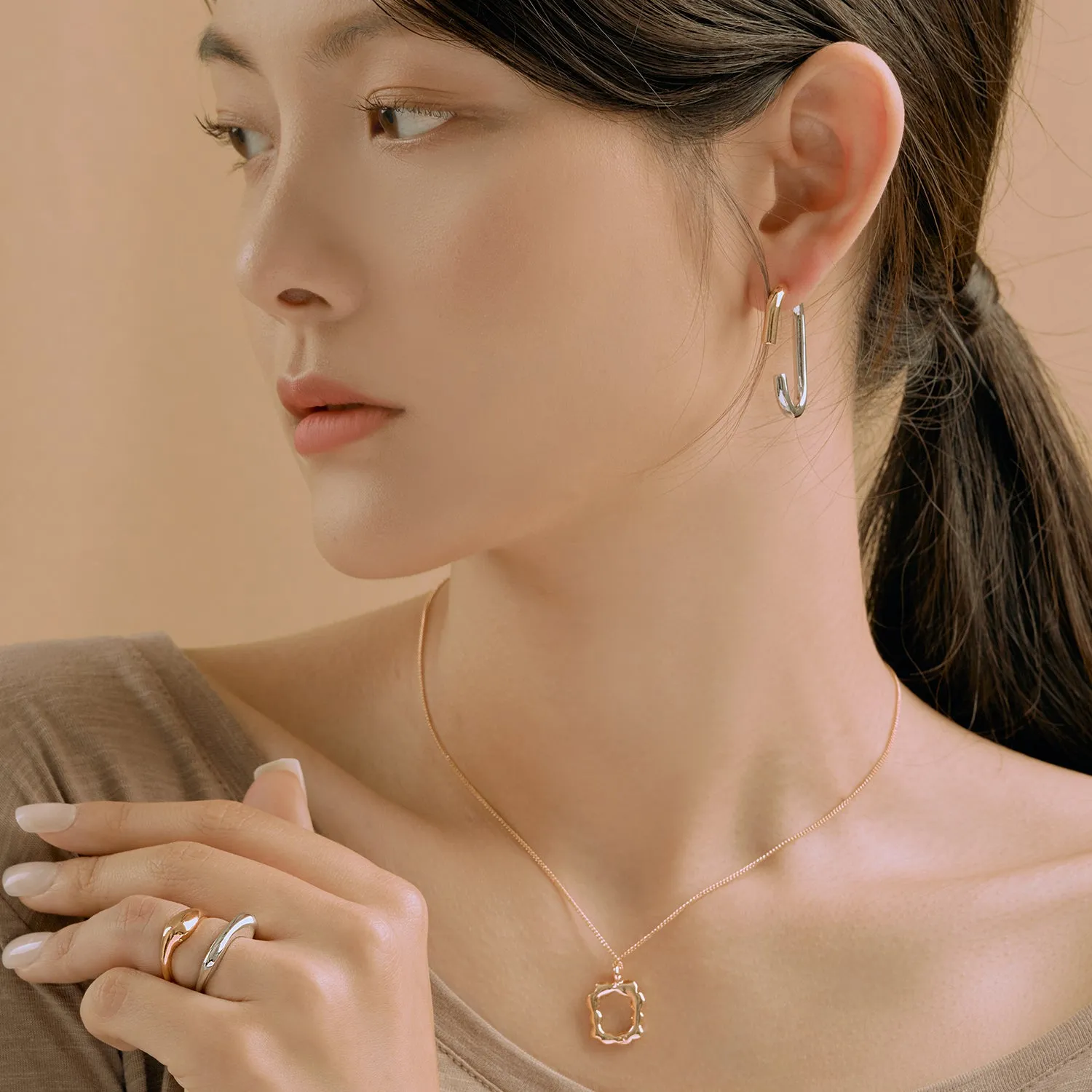 Natural Curve Rings SET