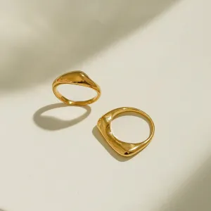 Natural Curve Rings SET
