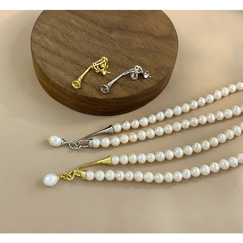 Natural Teardrop Freshwater Pearl Pendant Necklace