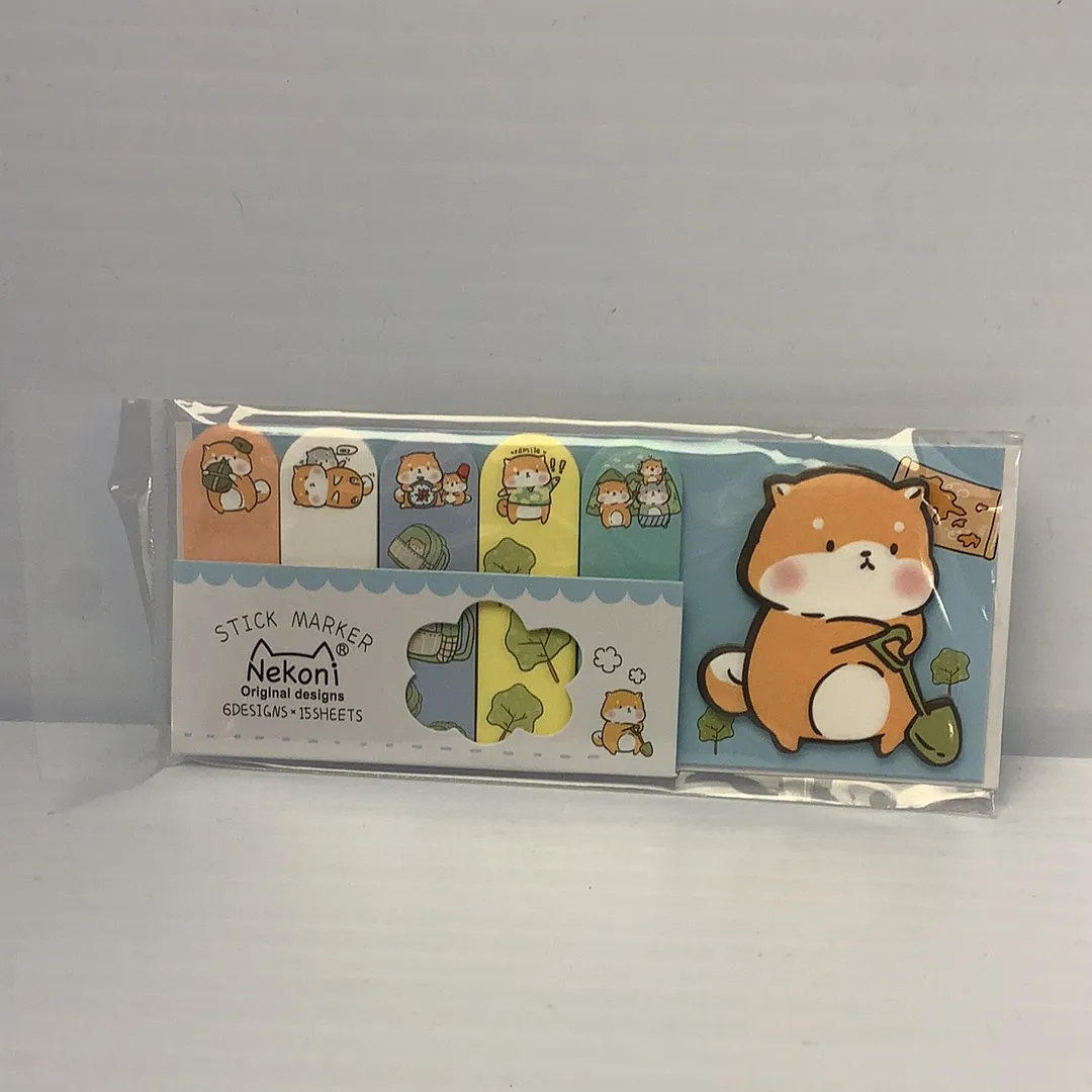 Nekoni Corgi Sticky Notes | 50041 | BC USA