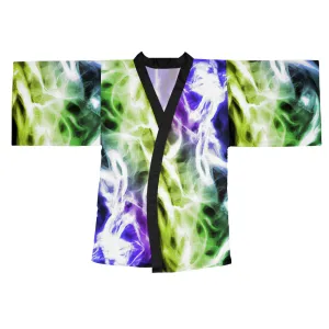 Neon Smoke Shoe Long Sleeve Warm Comfortable Kimono Robe