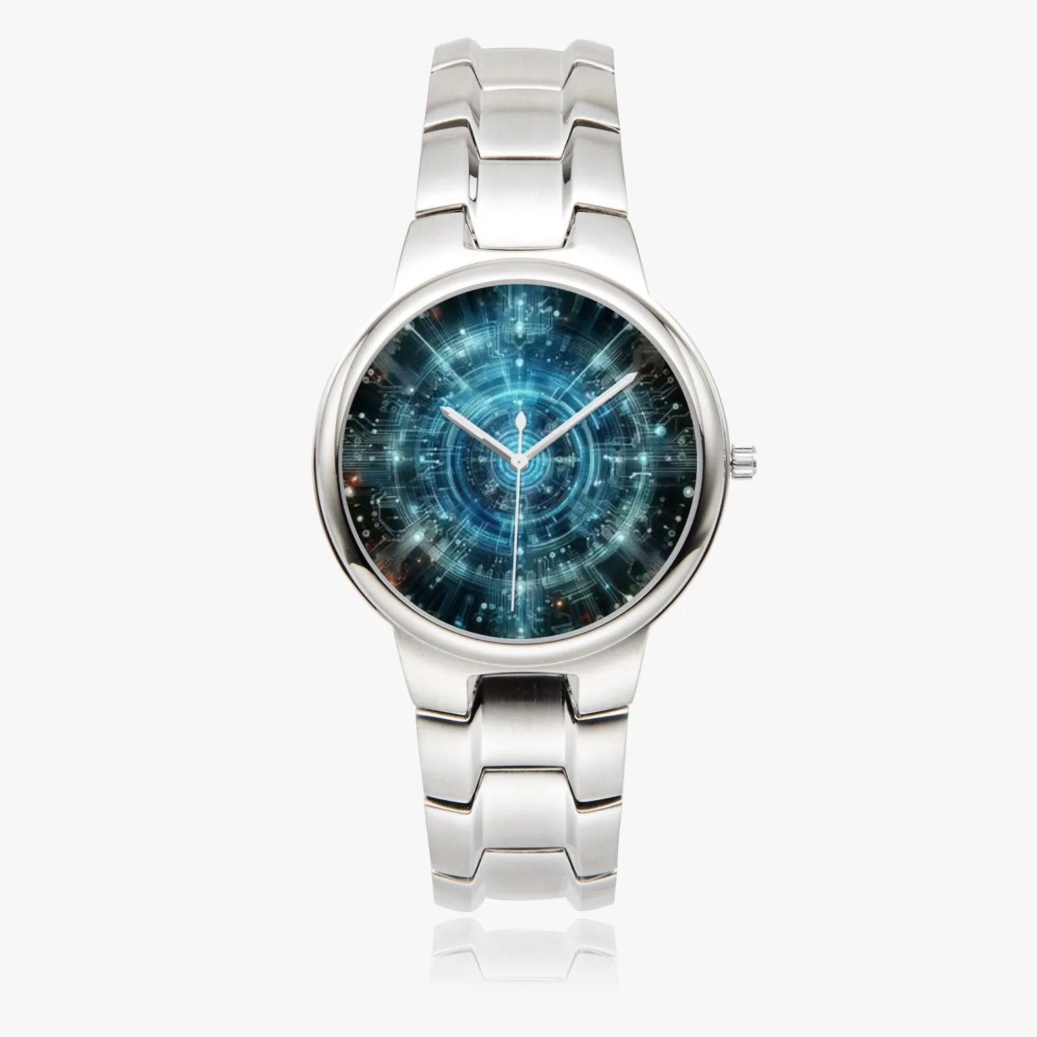 Neon Vortex Timepiece