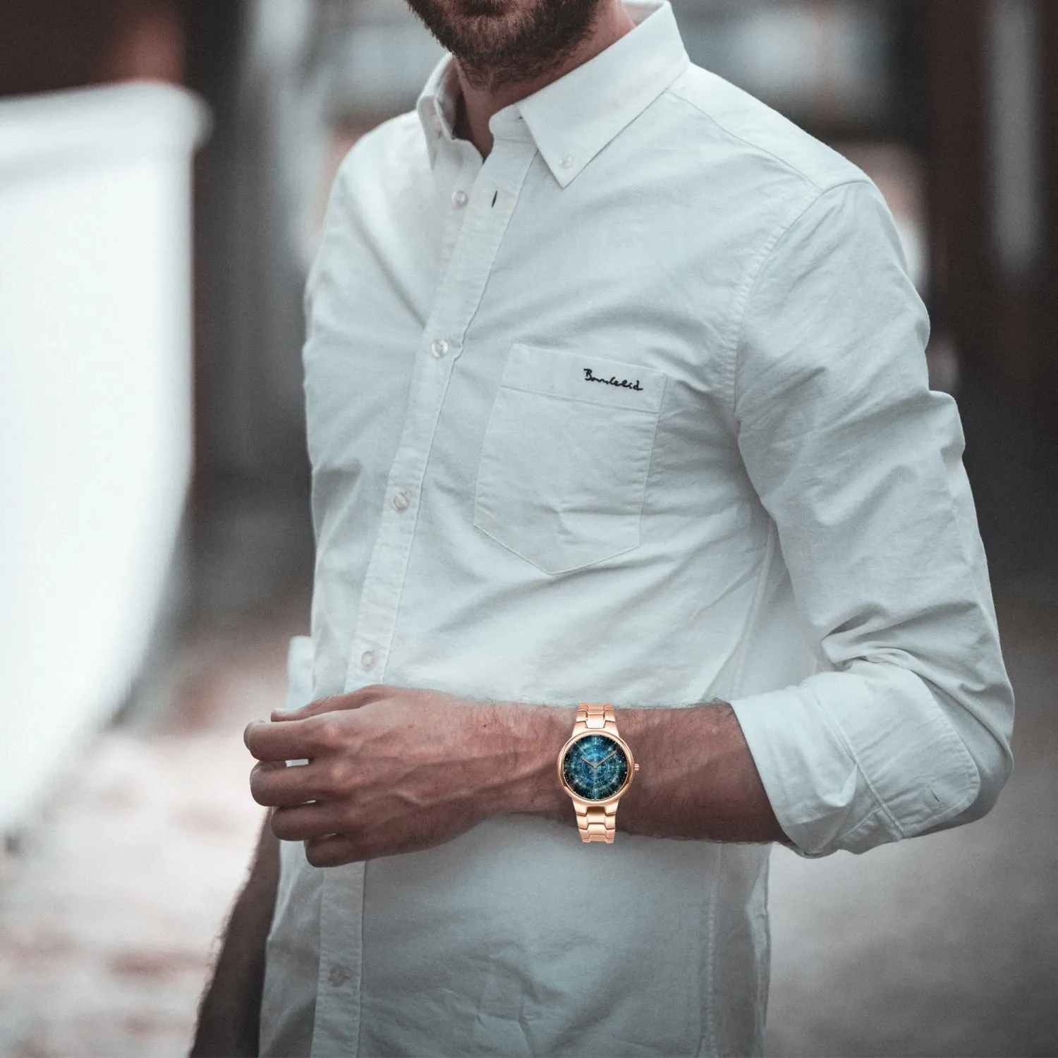 Neon Vortex Timepiece