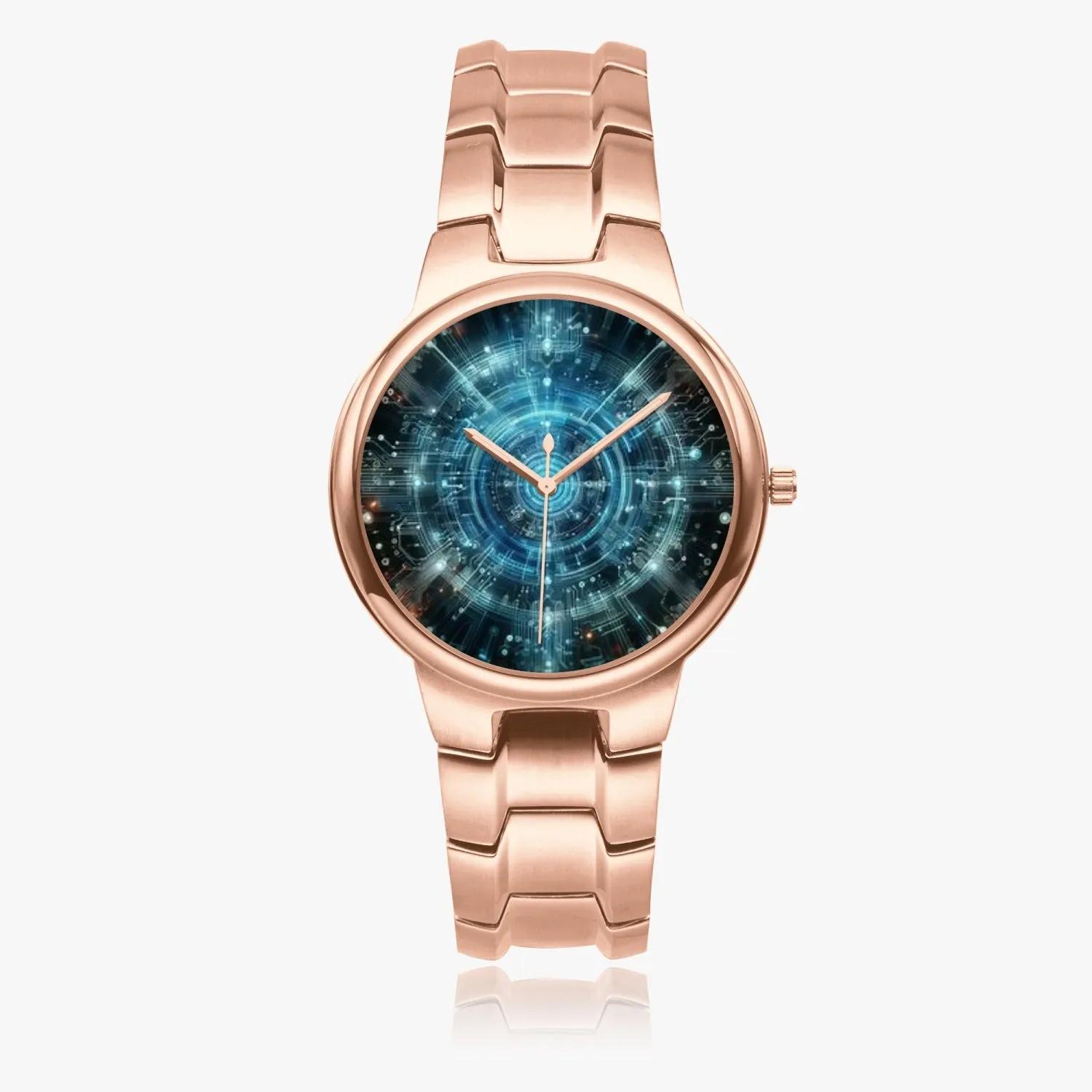 Neon Vortex Timepiece