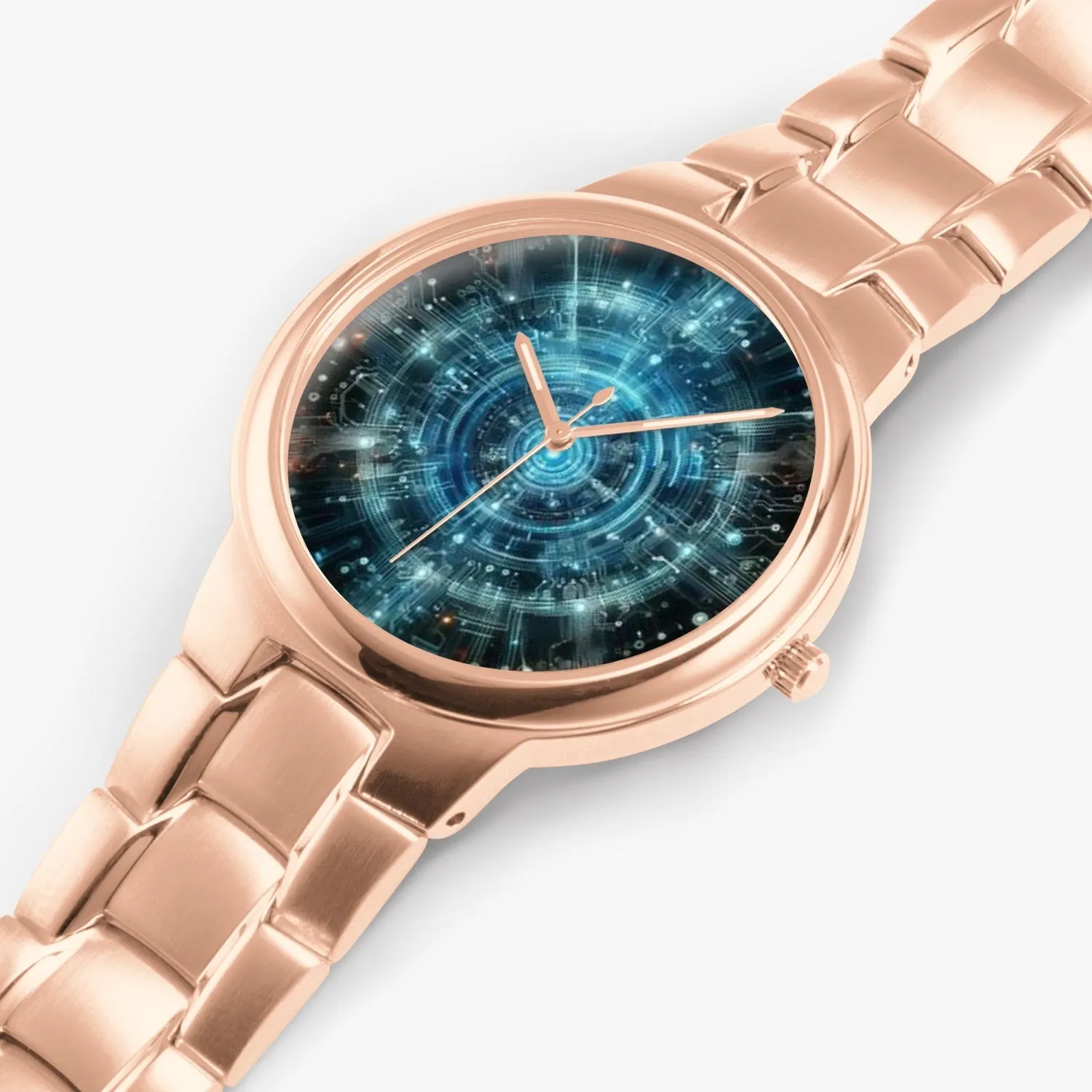Neon Vortex Timepiece