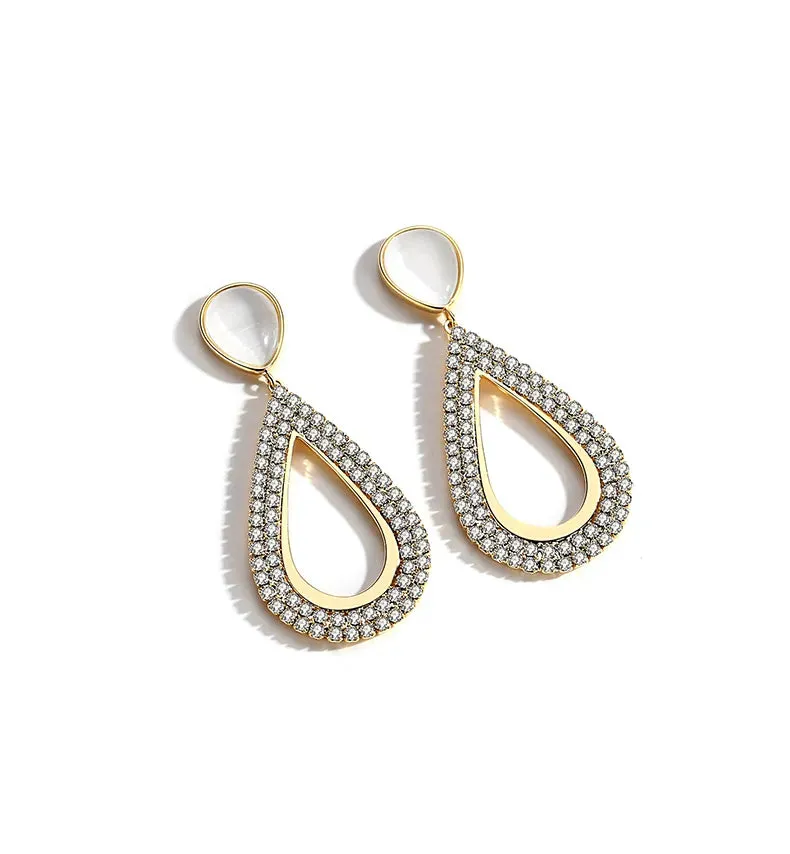 New Design luxury Korean Fashion Classic Water Drop Shaped Earrings