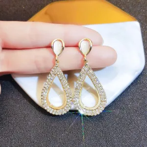 New Design luxury Korean Fashion Classic Water Drop Shaped Earrings