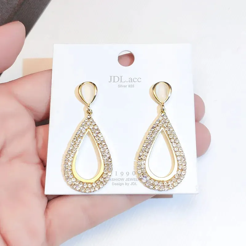 New Design luxury Korean Fashion Classic Water Drop Shaped Earrings