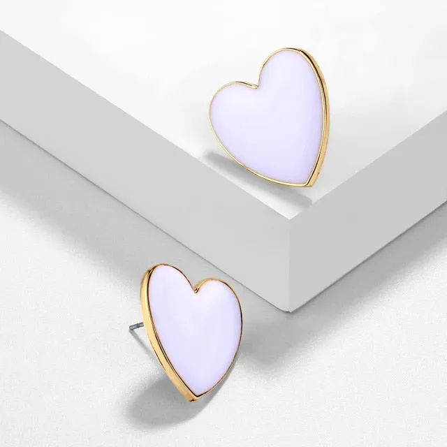 New Fashion Heart Drop Earrings Women's