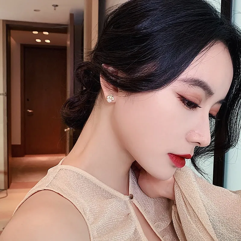 new simple and luxurious Pearl Woman's Earrings
