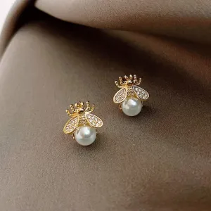 new simple and luxurious Pearl Woman's Earrings