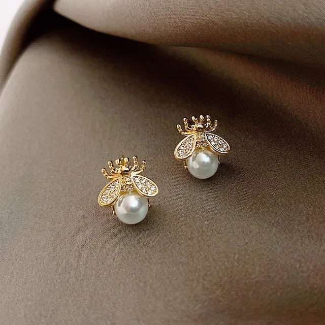new simple and luxurious Pearl Woman's Earrings