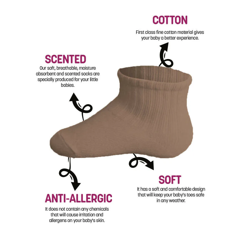 Newborn Cotton Ankle-Hi Socks Assorted 6 Pair Pack