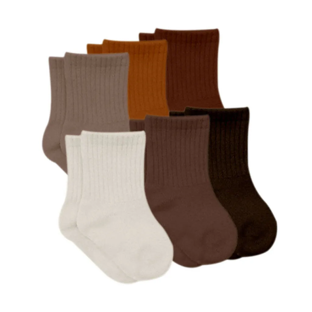 Newborn Cotton Ankle-Hi Socks Assorted 6 Pair Pack