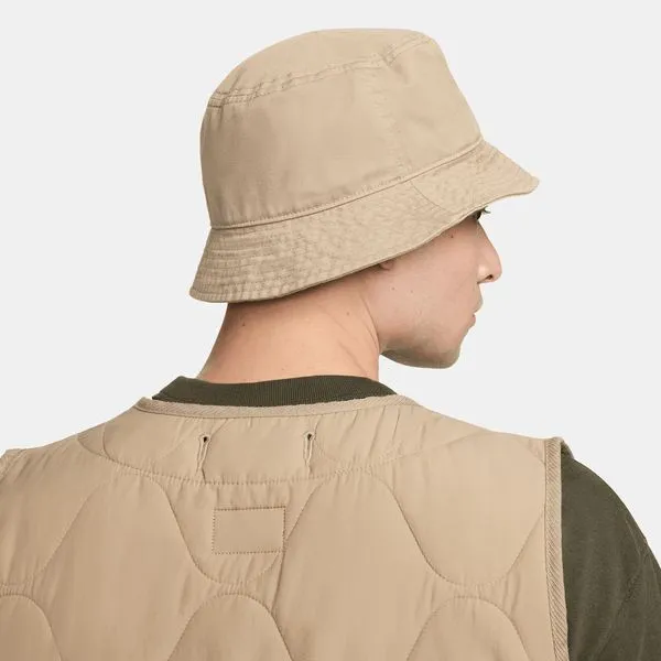 Nike Apex Futura Washed Bucket Hat Khaki - White