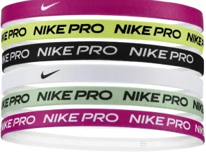 Nike Printed Headbands/Silicone Strip Grips Hair and Keeps Band in Place - 6 Pack - Unisex