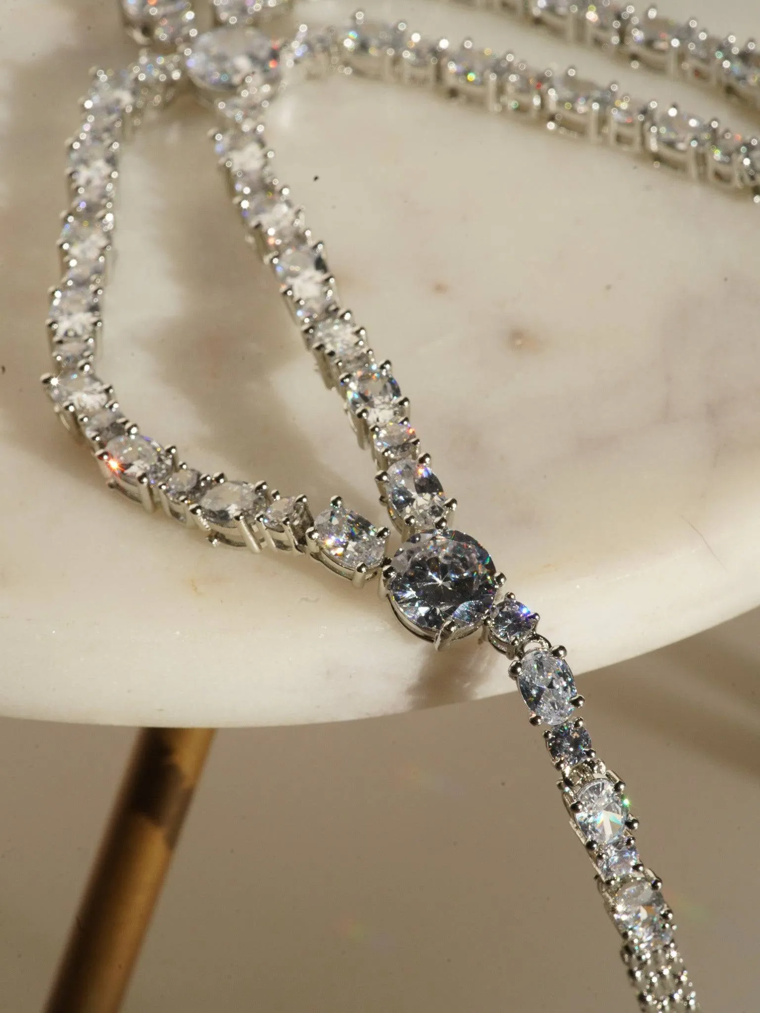Nira - Double Layered AD Necklace Set