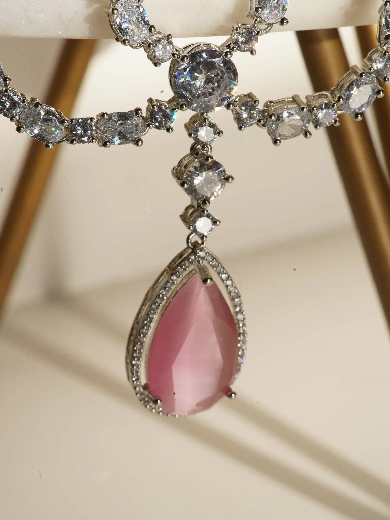 Nira - Double Layered AD Necklace Set