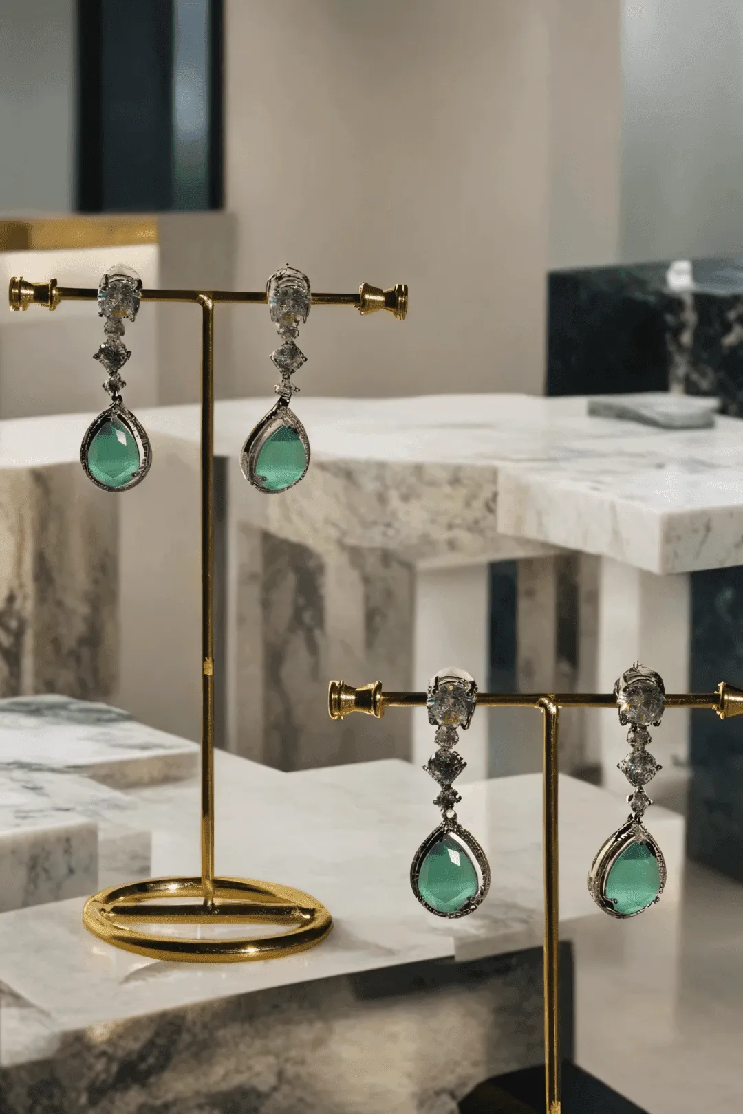 Nira - Double Layered AD Necklace Set