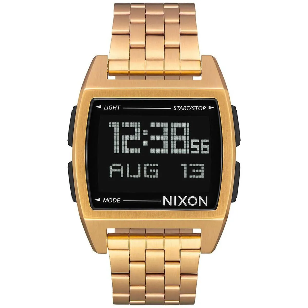 Nixon Men's Quartz Watch - Base Digital Dial Yellow Gold Bracelet | A1107502