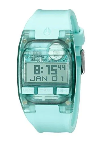 Nixon Men's Strap Watch - Comp S Chrono Light Blue Digital Dial Silicone | A3362043