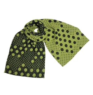 NUNO Scarf: "Leaves" (Green/Dark Navy)
