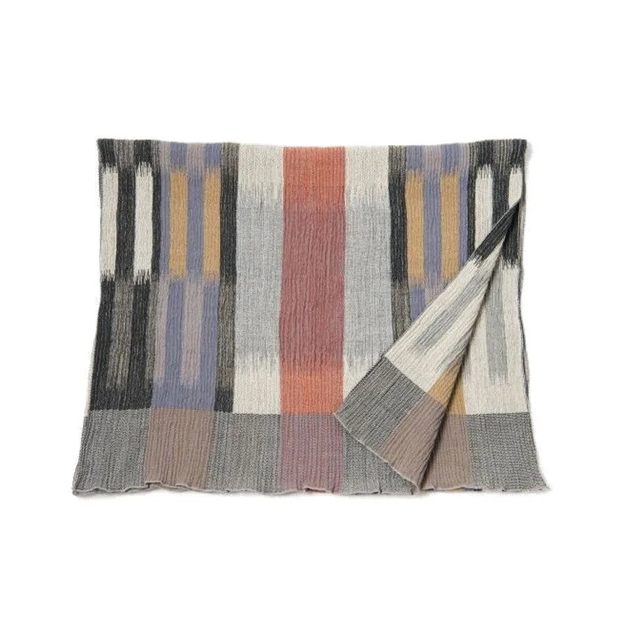 NUNO Shawl: "Jacquard Kasuri" (Multicolored)