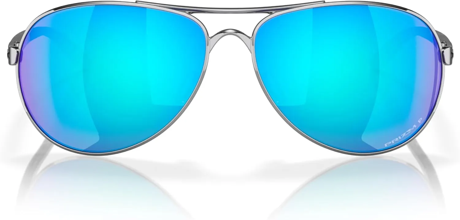 Oakley Women's Oo4079 Feedback Aviator Sunglasses