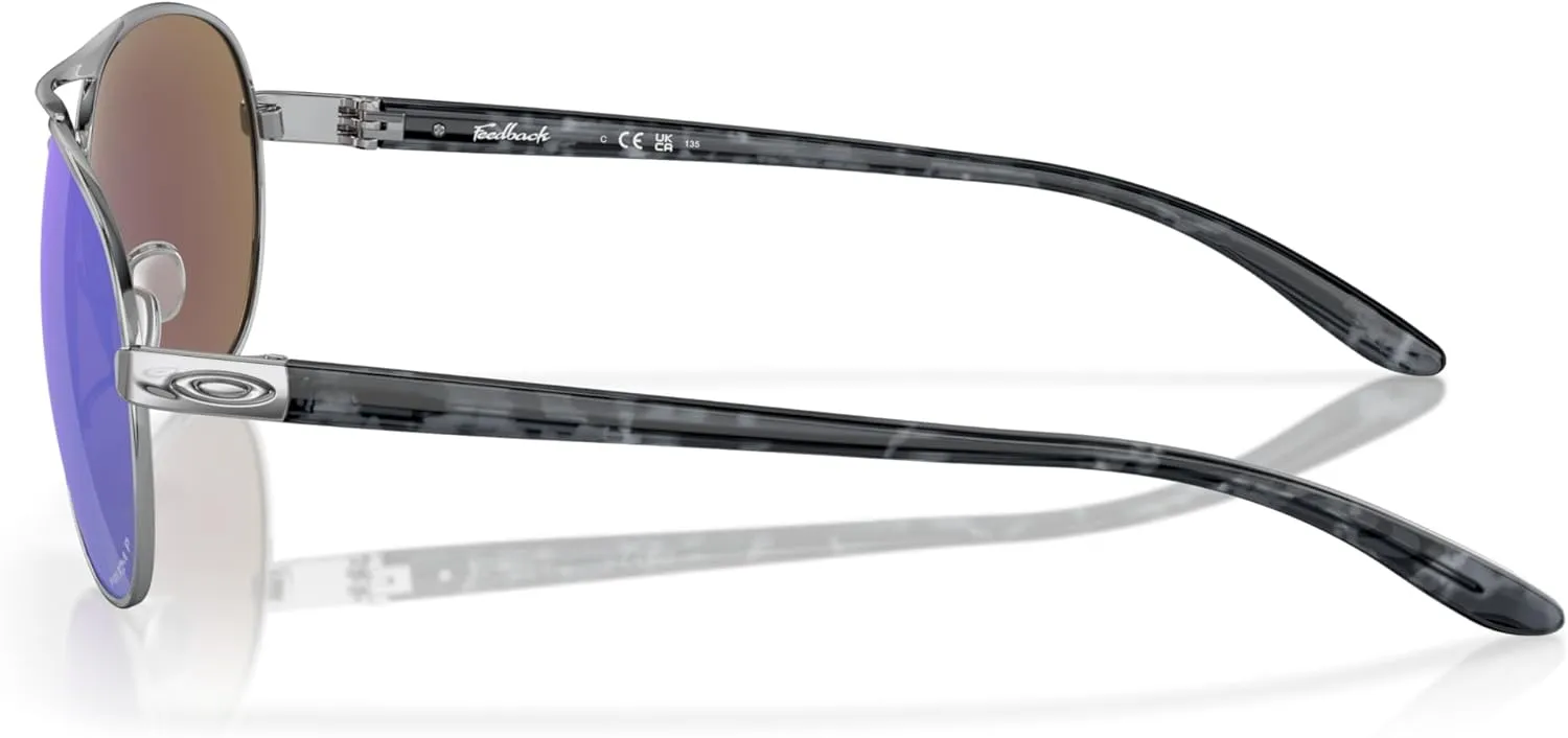 Oakley Women's Oo4079 Feedback Aviator Sunglasses