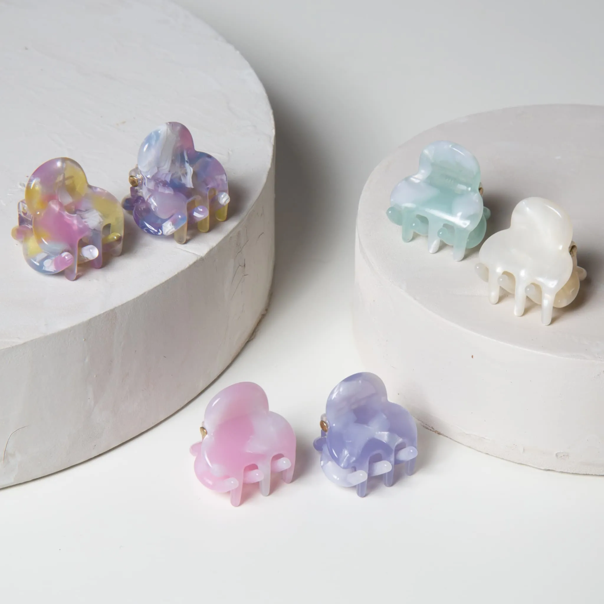 Only Curls Mini Claw Clips - Pastel