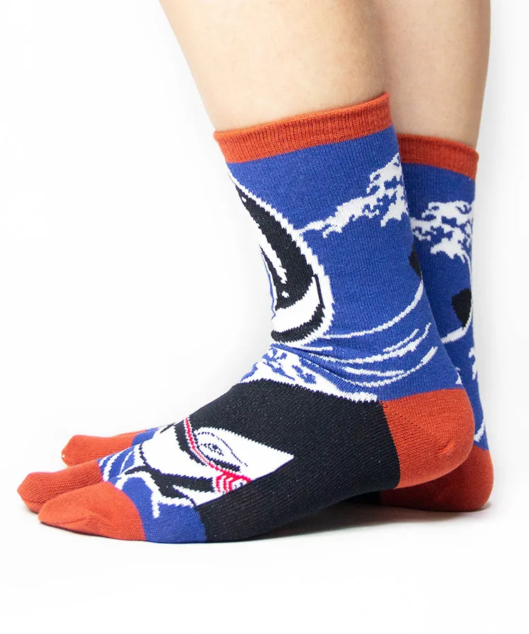 Orange Kujira Tabi Socks / High Quality Geta Socks (Size 36-39)