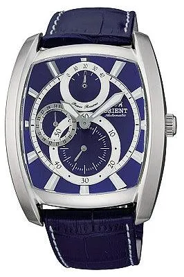 Orient Men's Automatic Power Reserve Leather Strap Watch CEZAD003D