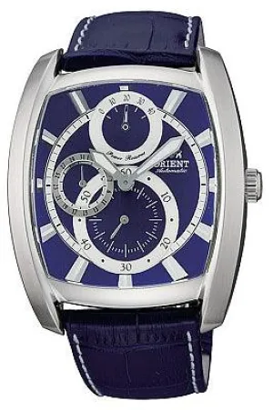Orient Men's Automatic Power Reserve Leather Strap Watch CEZAD003D