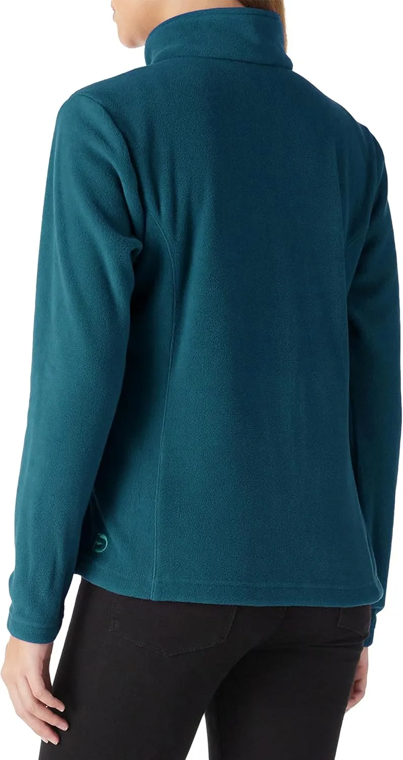 Outdoor Ventures Women's Lightweight Warm Zip Up Long-Sleeve Soft Polar Fleece Jacket for Fall Winter