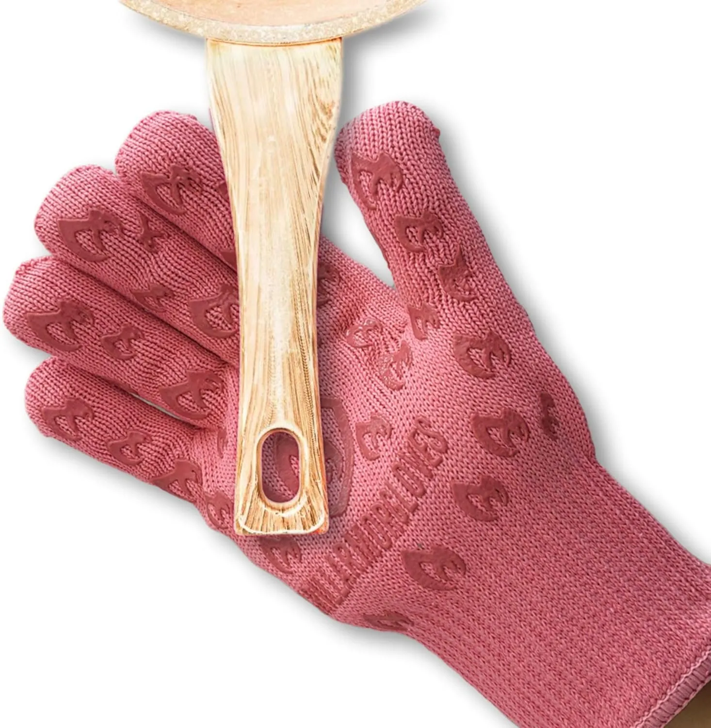 Oven Gloves 932F Extreme Heat & Cut Resistant Oven Mitts with Fingers for BBQ, Cooking, Grilling, Baking  Accessory for Smoker, Cast Iron, Fire Pit, Camping, Fireplace and More