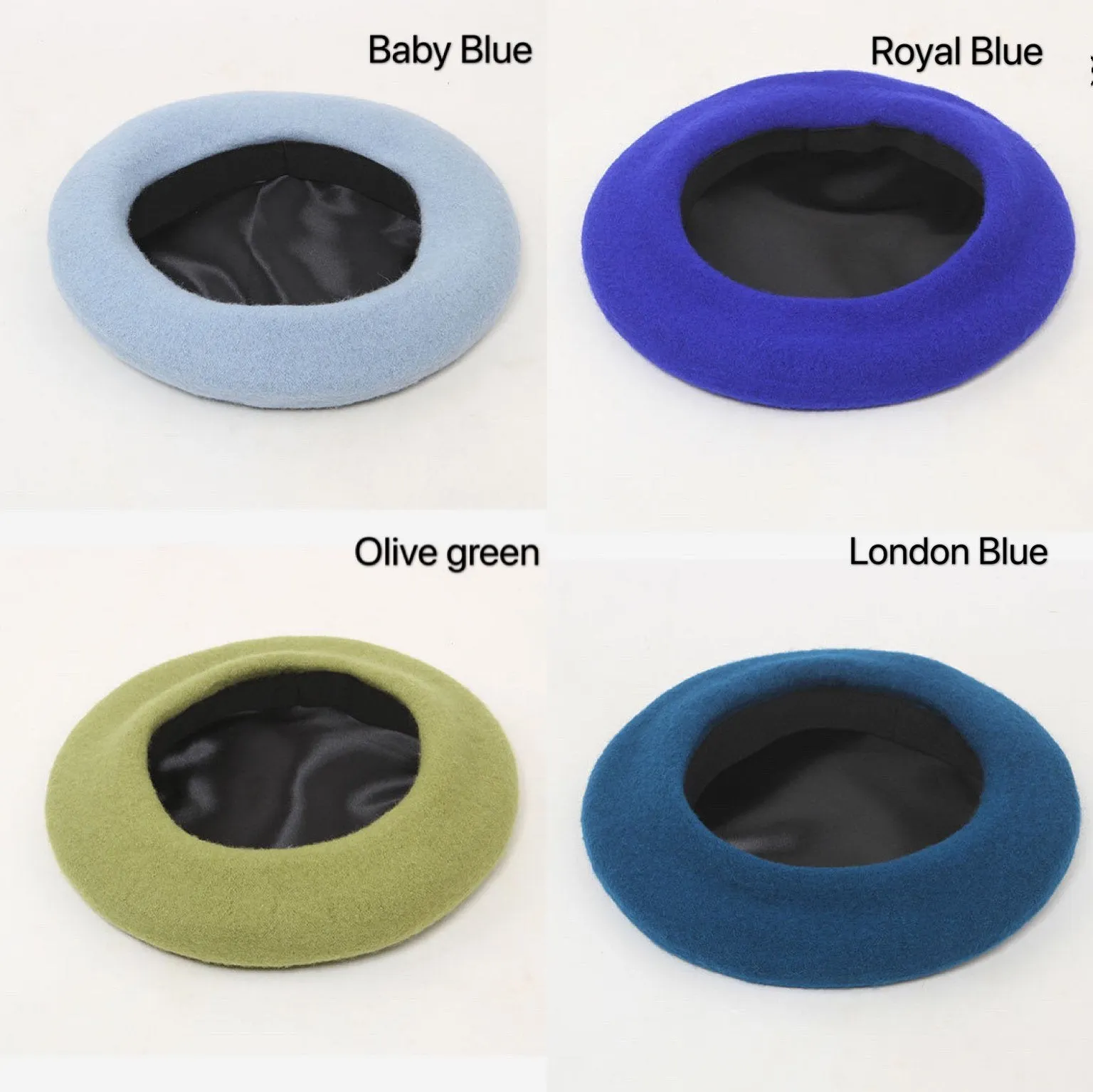 Oversize Wool Beret for Women(Fits for large head)