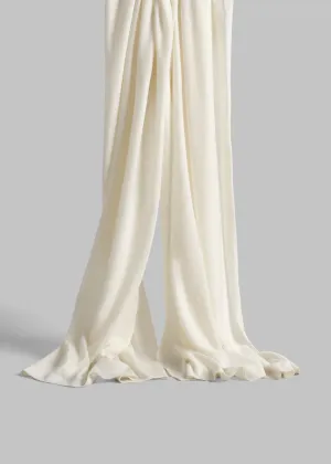 Oversized Fine Cashmere Scarf - Ivory