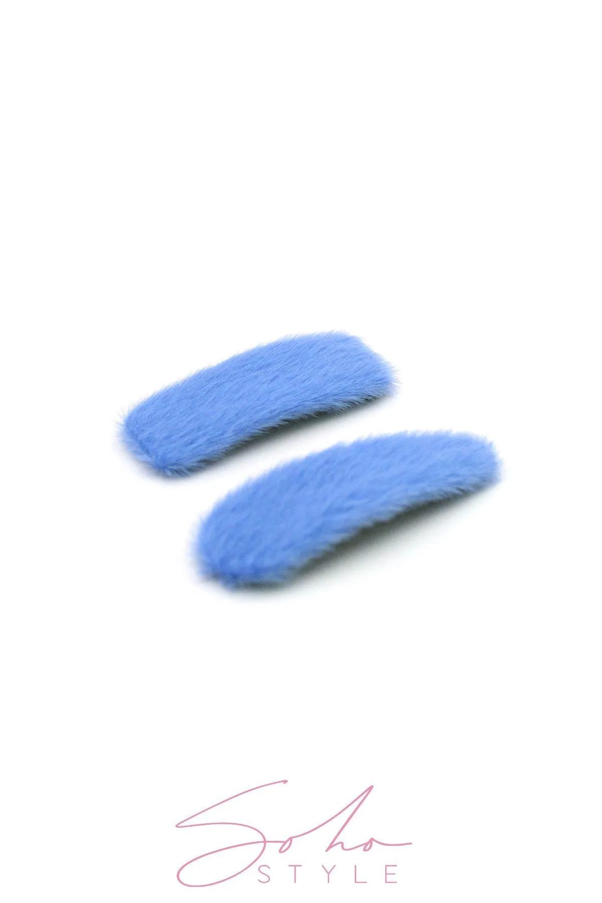 Oversized Fuzzy Snap Clip Sets