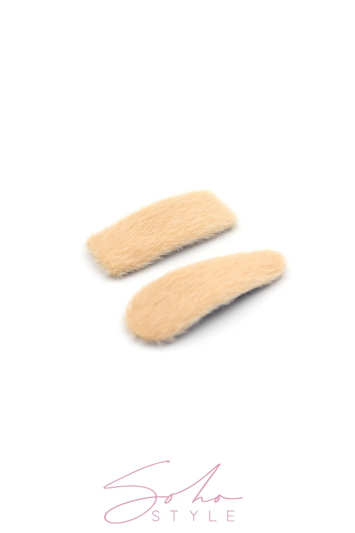 Oversized Fuzzy Snap Clip Sets