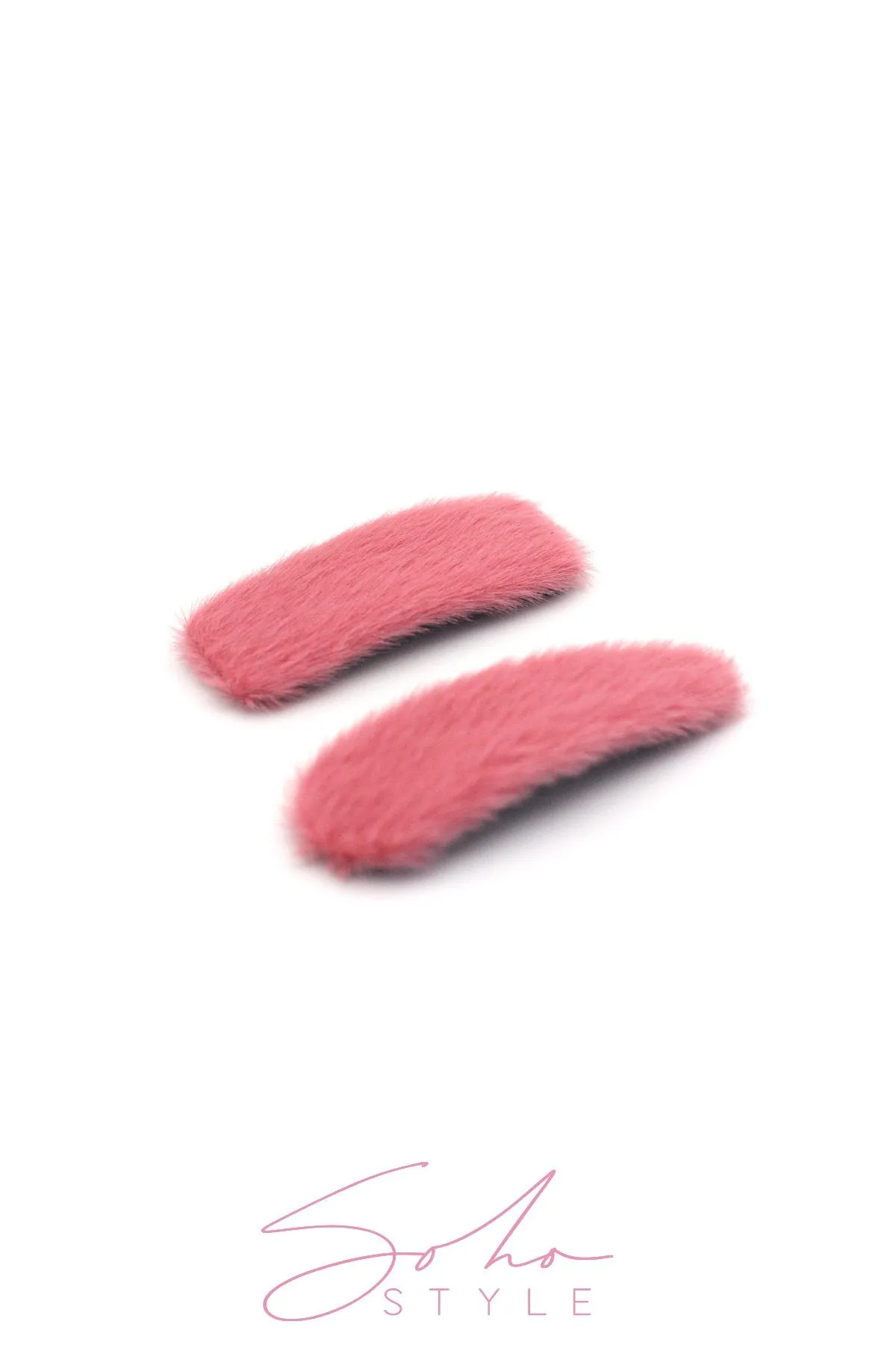 Oversized Fuzzy Snap Clip Sets