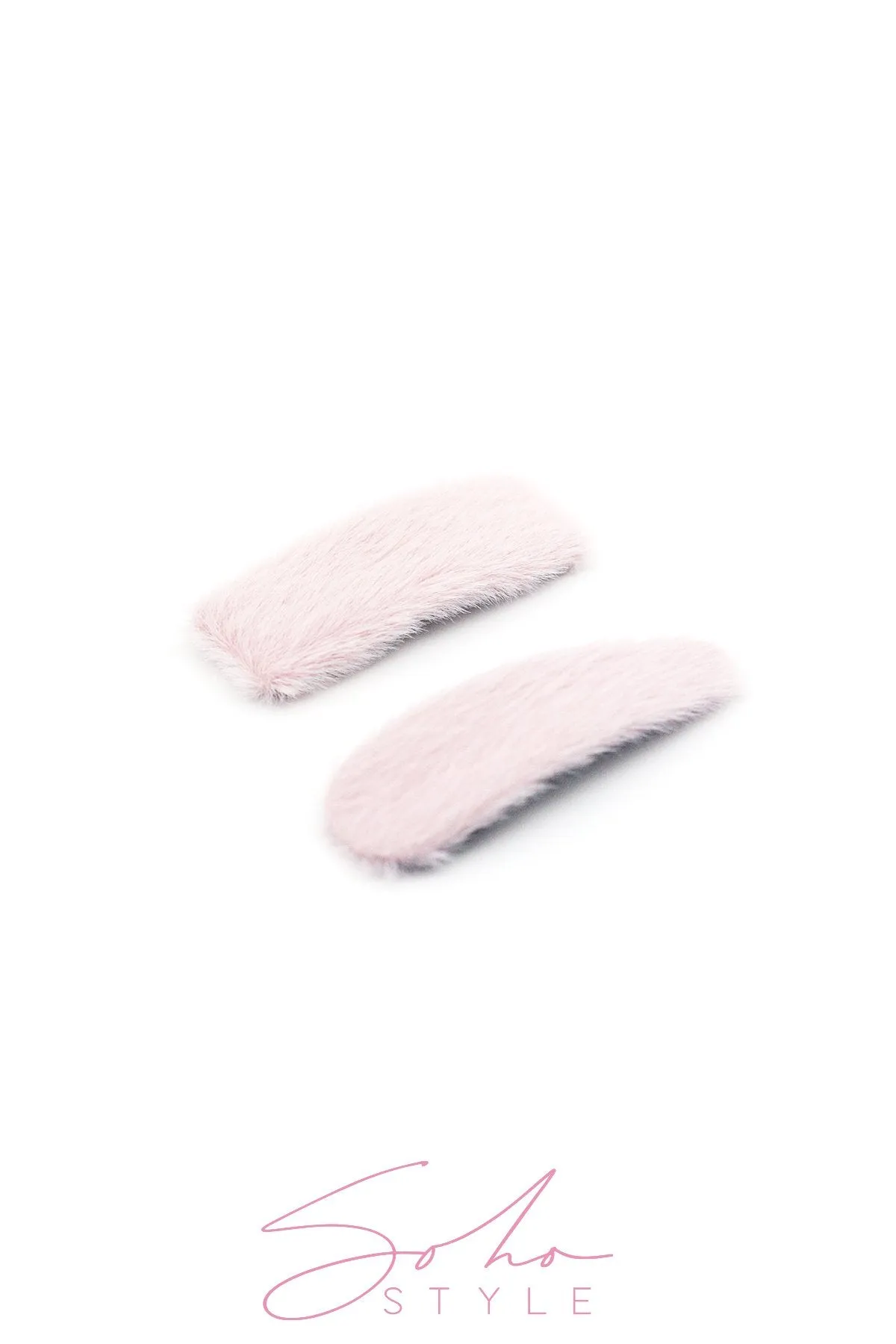 Oversized Fuzzy Snap Clip Sets