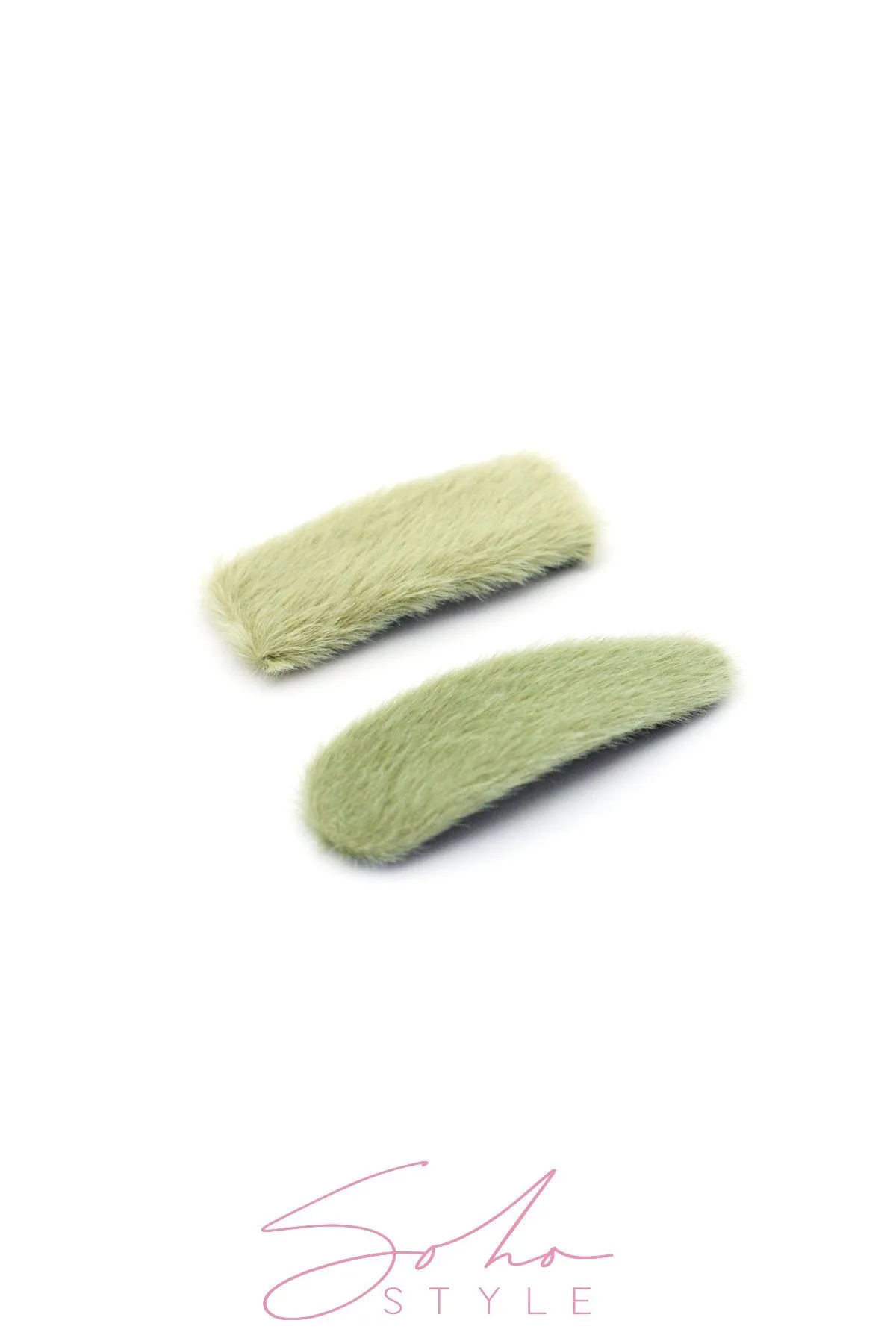 Oversized Fuzzy Snap Clip Sets